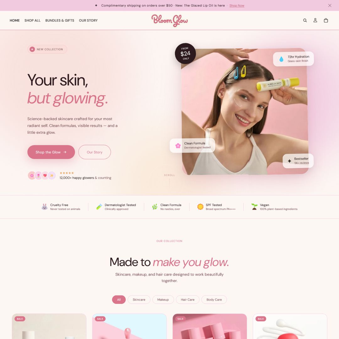 Product page design